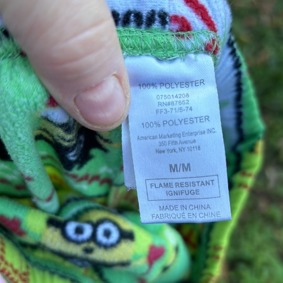 Despicable Me Minions Fleece Elastic Waist Pajama Pants PJs Bottoms Green Boys M - Picture 12 of 16